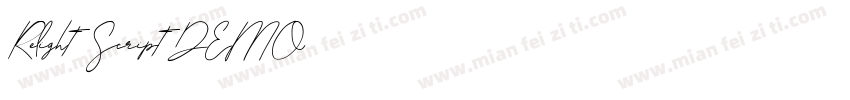 Relight Script DEMO字体转换